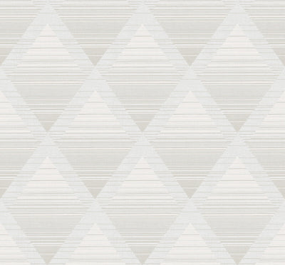 product image of Metallic Rhombus Wallpaper in Off-White & Beige 510