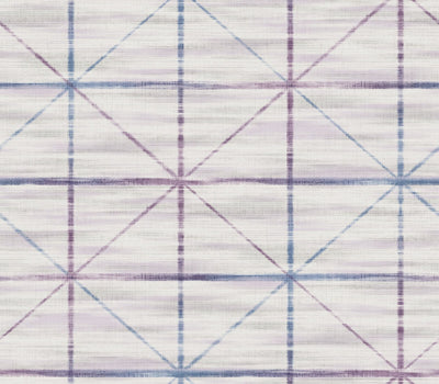 product image of Sample Metallic Squares Wallpaper in Grey & Purple 57