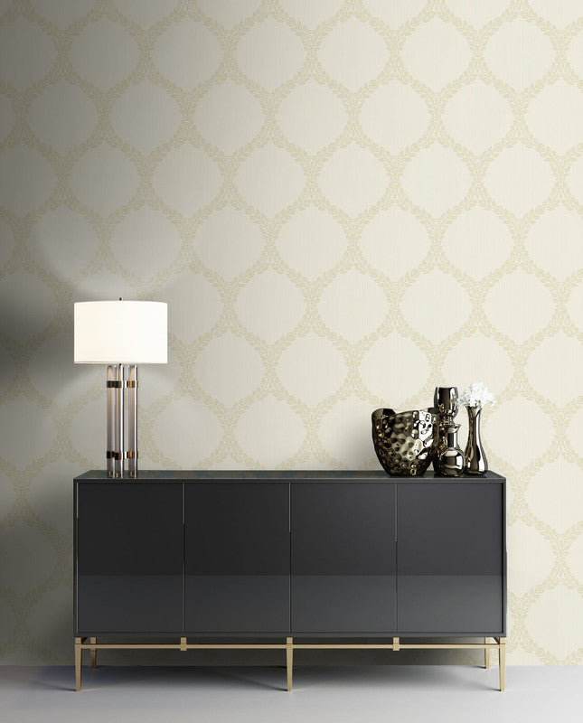 media image for Medallion Wallpaper in Cream 291