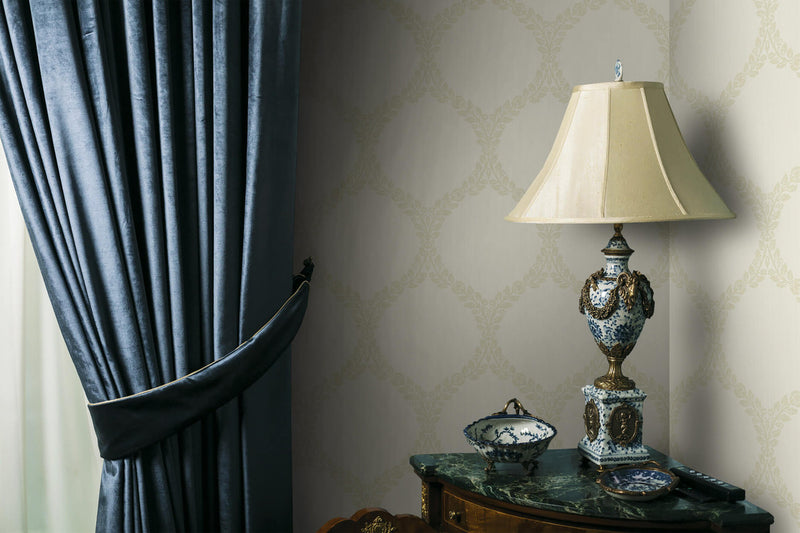 media image for Medallion Wallpaper in Cream 268