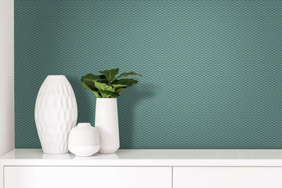 product image for 3D Geometric Wallpaper in Green 74