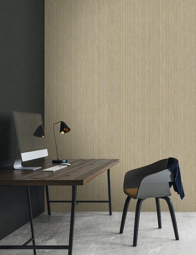 product image for Textile Vertical Wallpaper in Soft Brown 59