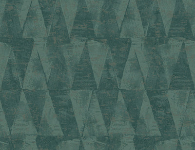 product image of Geo Triangles Wallpaper in Green  54