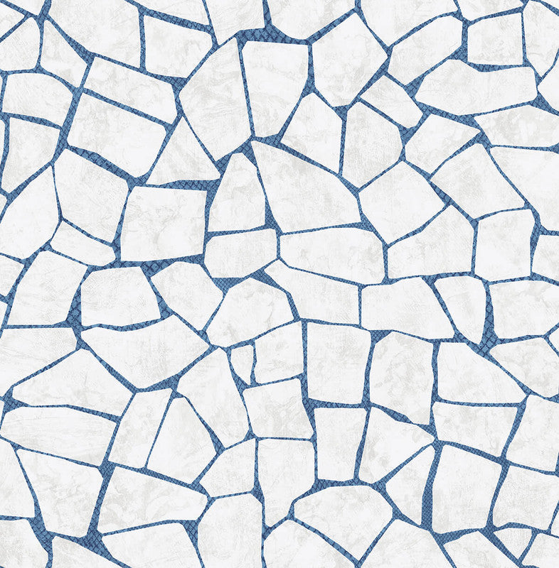 media image for Skin Effect Wallpaper in Off-White & Blue 222