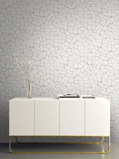 product image for Skin Effect Wallpaper in Off-White & Beige 83