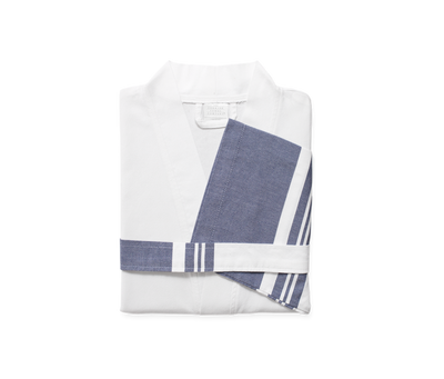 product image for Peshtemal Robe in Navy design by Turkish Towel Company 54