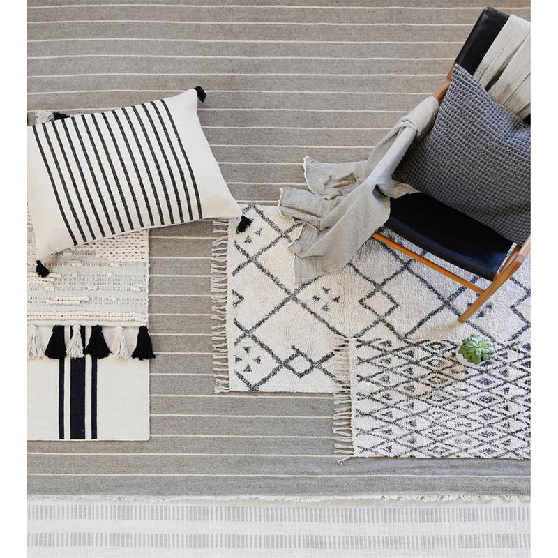 media image for warby handwoven rug in light grey in multiple sizes design by pom pom at home 7 283