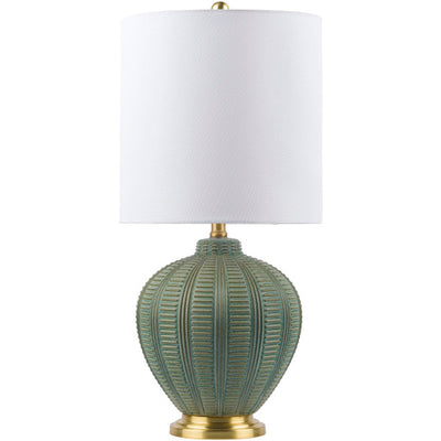 product image for Rayas Linen Green Table Lamp Flatshot Image 0