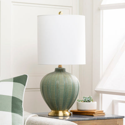 product image for Rayas Linen Green Table Lamp Styleshot 2 Image 12