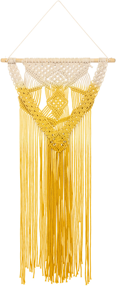 product image of Azra Macrame Wall Hanging in Bright Yellow 541