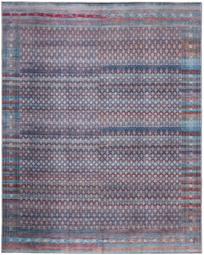 product image for Welch Striated Aqua Blue / Blue Rug 1 36