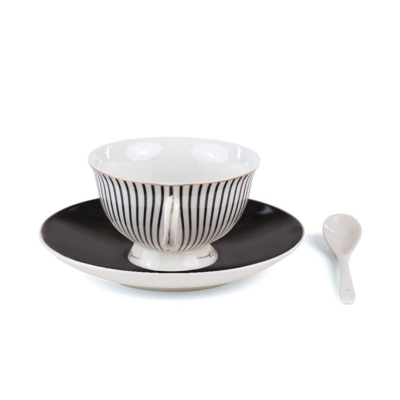 media image for Lady Tarin Stripes Tea Cup with Saucer 5 222
