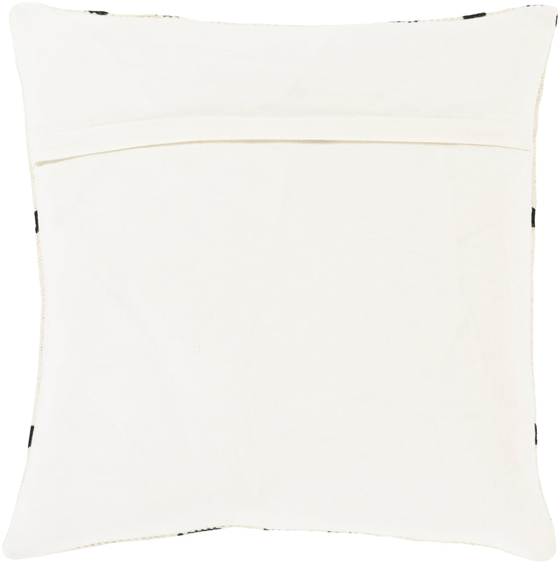 media image for Shiprock SHO-003 Hand Woven Pillow in Cream & Black 28
