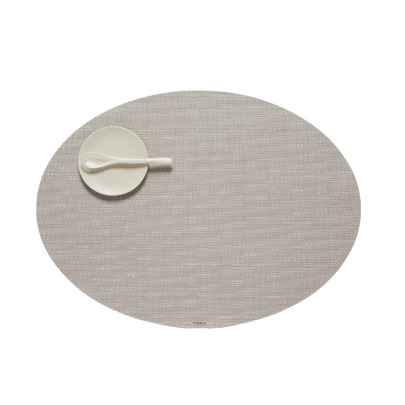 media image for bay weave oval placemat by chilewich 100644 002 2 274