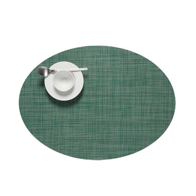 product image for mini basketweave oval placemat by chilewich 100130 002 12 80