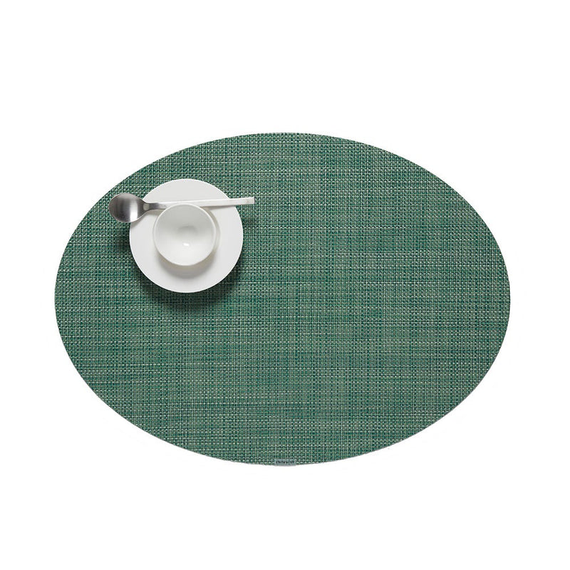 media image for mini basketweave oval placemat by chilewich 100130 002 12 255