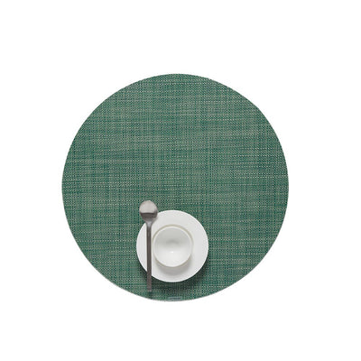 product image for mini basketweave round placemat by chilewich 100408 002 12 76