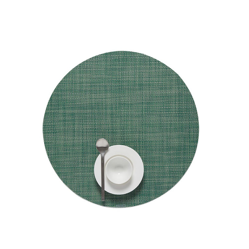 media image for mini basketweave round placemat by chilewich 100408 002 12 258