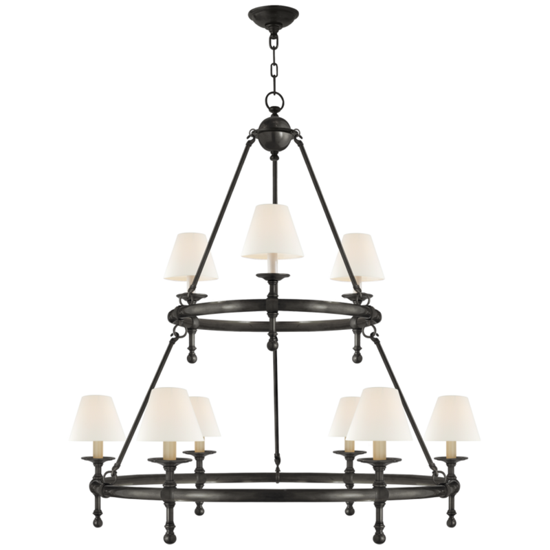 media image for Classic Two-Tier Ring Chandelier 3 251