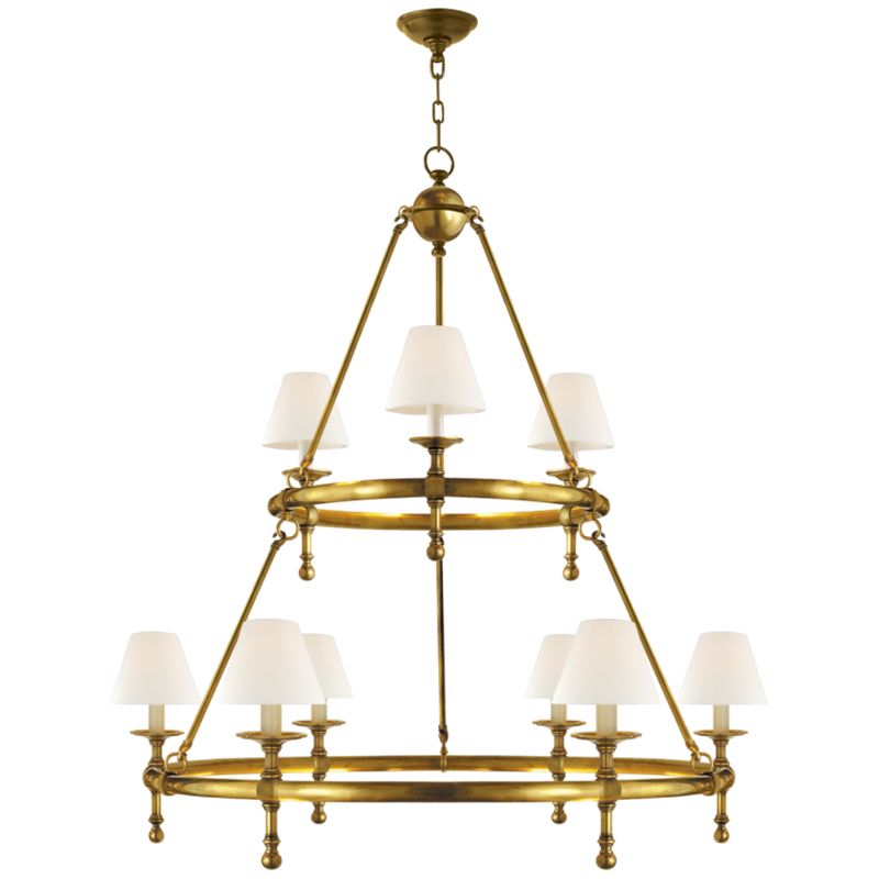 media image for Classic Two-Tier Ring Chandelier 5 283
