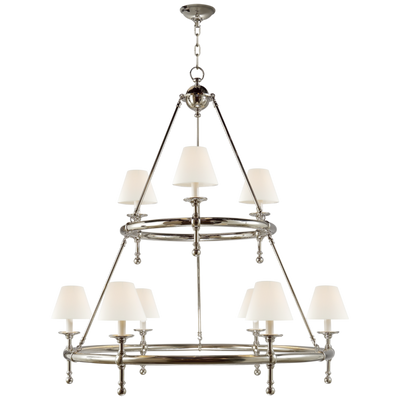 product image for Classic Two-Tier Ring Chandelier 7 23
