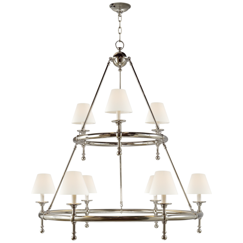 media image for Classic Two-Tier Ring Chandelier 7 216