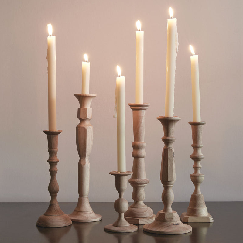 media image for Georgian Candlesticks in Plantation Hardwood in Various Sizes  design by Sir/Madam 299