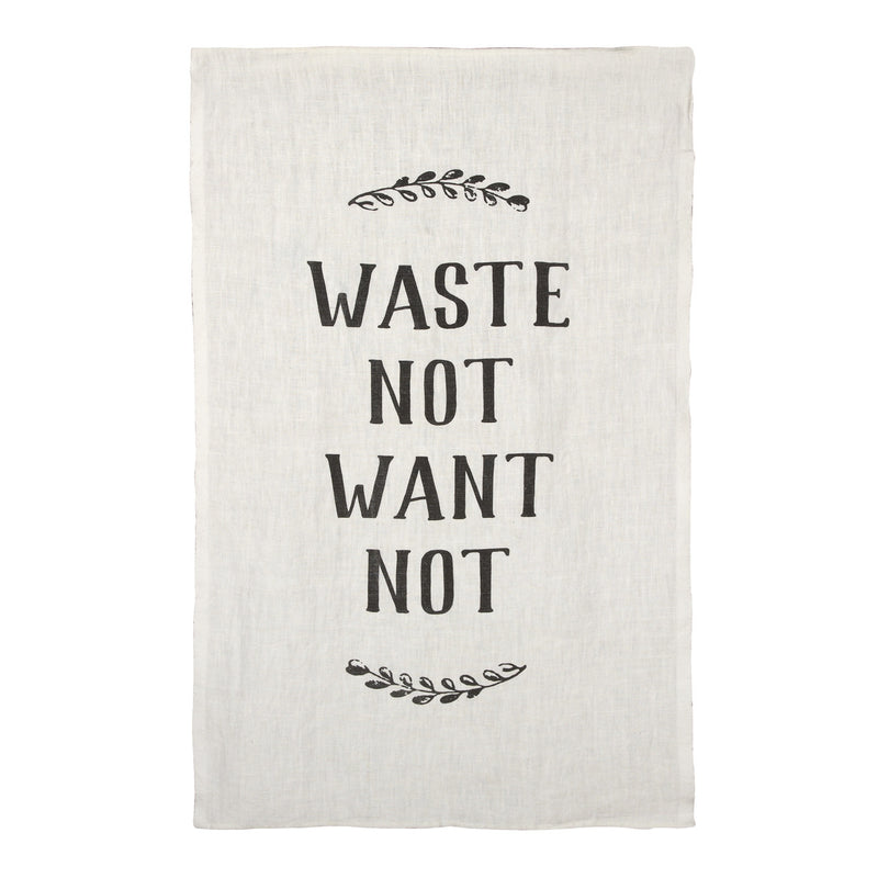 media image for waste not want not pure linen tea towel design by sir madam 1 244