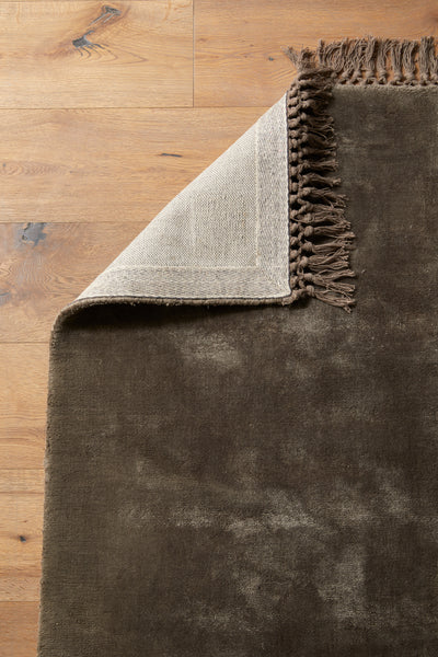 product image for noble warm grey carpet w fringes by ladron dk 2 85