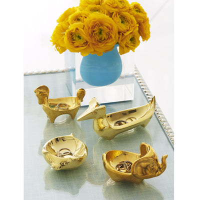 product image for Brass Elephant Ring Bowl 14