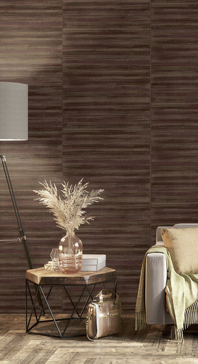 product image for Italian Style Stripe Wallpaper in Red/Gold 43