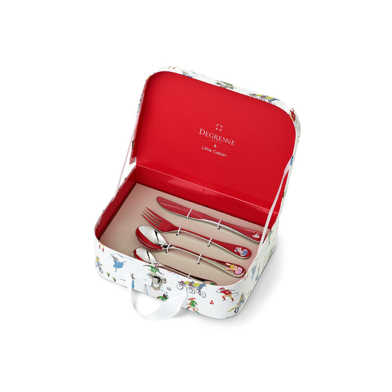 media image for Friends of Wednesday Suitcase 4 Piece Cutlery Set by Degrenne Paris 268