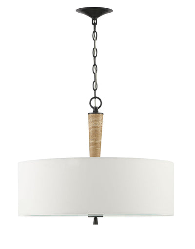 product image for Sullivan Contemporary Travertine 2 Light Chandelier By Lumanity 2 79