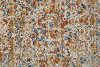 product image for Frencess Ornamental Beige / Red Rug 2 66