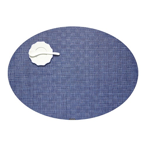media image for bay weave oval placemat by chilewich 100644 002 1 215
