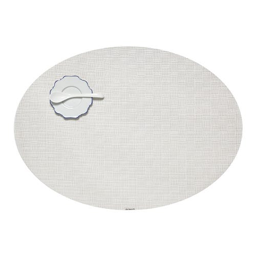 media image for bay weave oval placemat by chilewich 100644 002 3 234