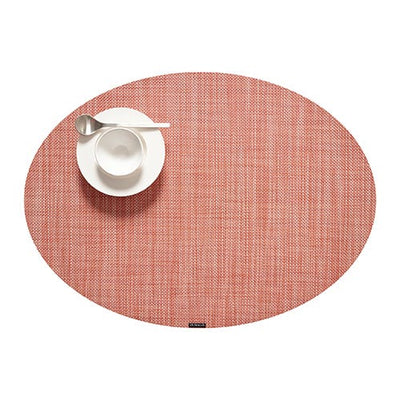 product image for mini basketweave oval placemat by chilewich 100130 002 4 30