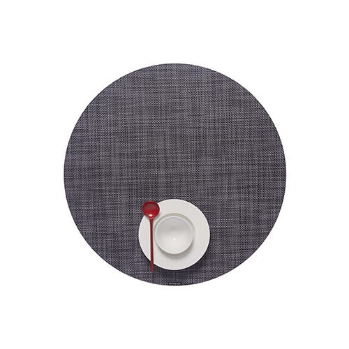 media image for mini basketweave round placemat by chilewich 100408 002 6 241