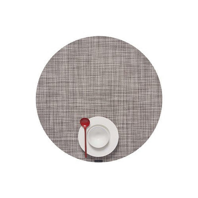 product image for mini basketweave round placemat by chilewich 100408 002 10 32