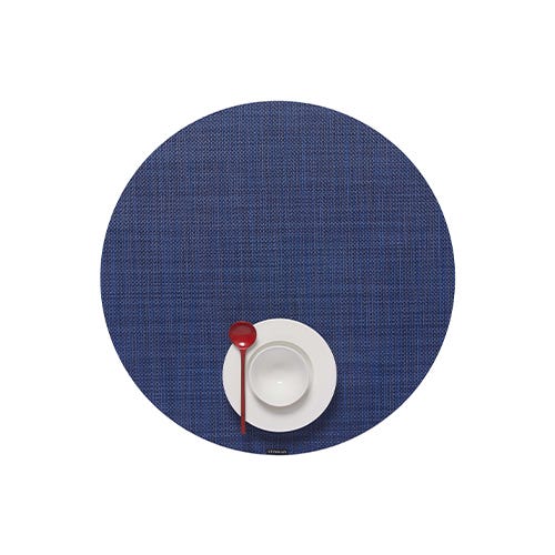 media image for mini basketweave round placemat by chilewich 100408 002 11 227