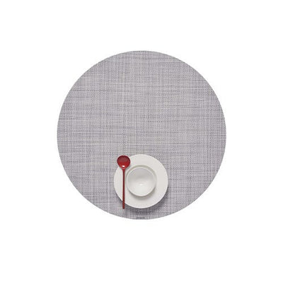 product image for mini basketweave round placemat by chilewich 100408 002 15 51