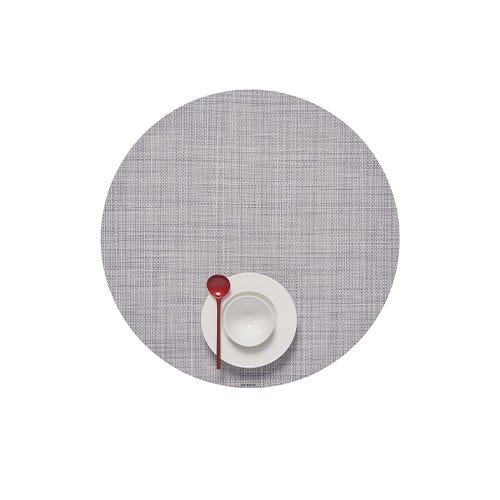 media image for mini basketweave round placemat by chilewich 100408 002 15 277
