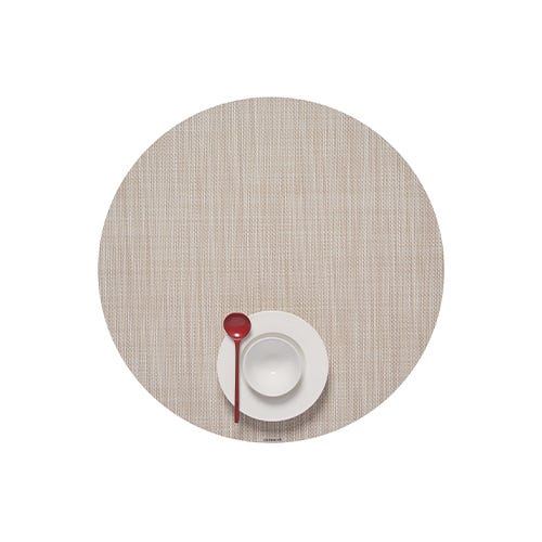 media image for mini basketweave round placemat by chilewich 100408 002 16 268