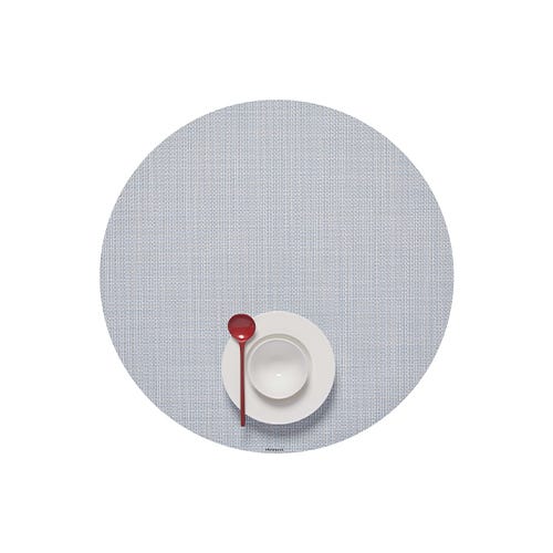 media image for mini basketweave round placemat by chilewich 100408 002 18 236