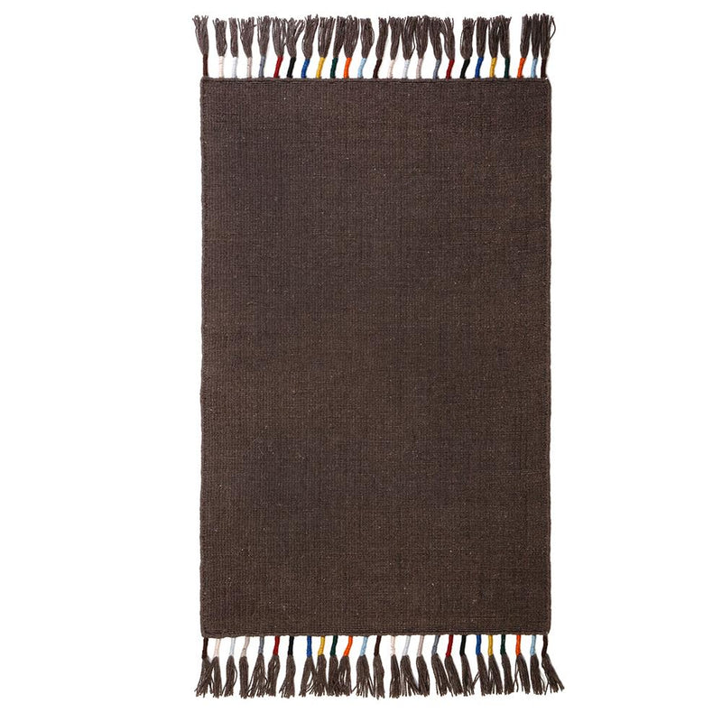 media image for tassle handwoven rug in mocha in multiple sizes design by pom pom at home 1 271