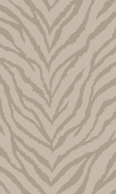 product image for Zebra Lines Taupe Metallic Animal Print Wallpaper by Walls Republic 10