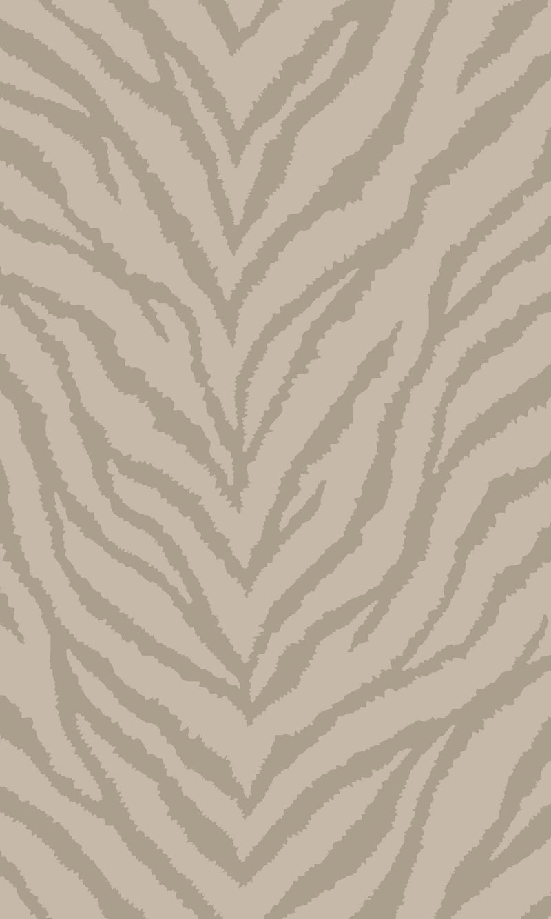 media image for Zebra Lines Taupe Metallic Animal Print Wallpaper by Walls Republic 236