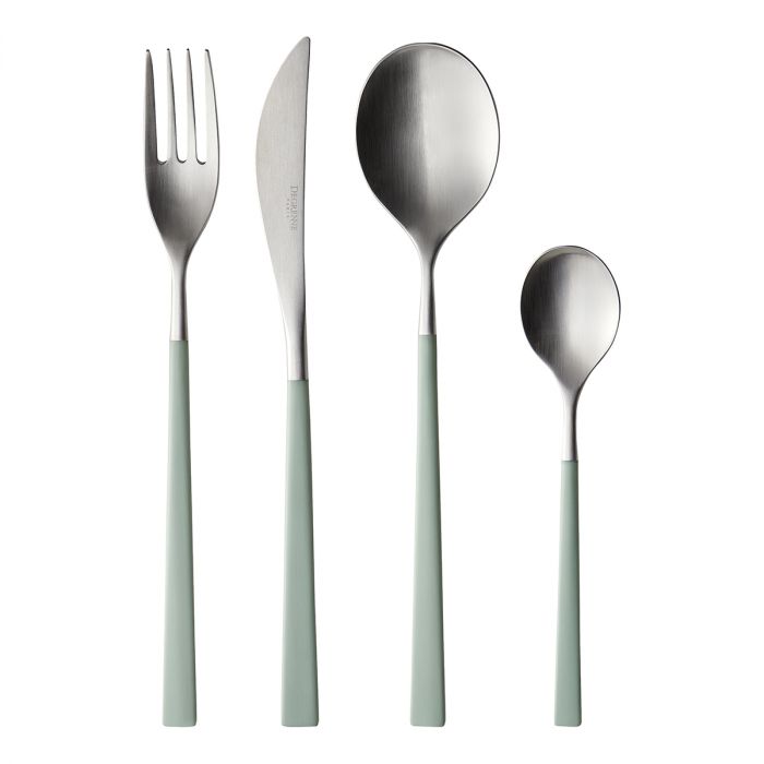 media image for Fuse Color 24 Piece Solid Handle Flatware Set in Various Colors by Degrenne Paris 261