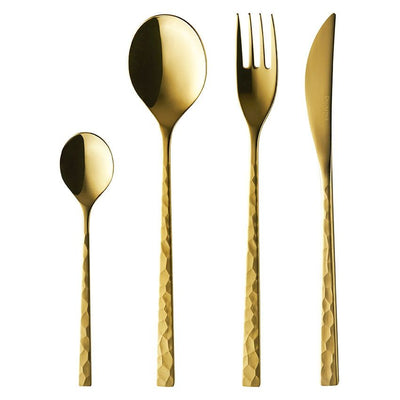 product image for FUSE HAMMERED 24 pcs set in Gold 77