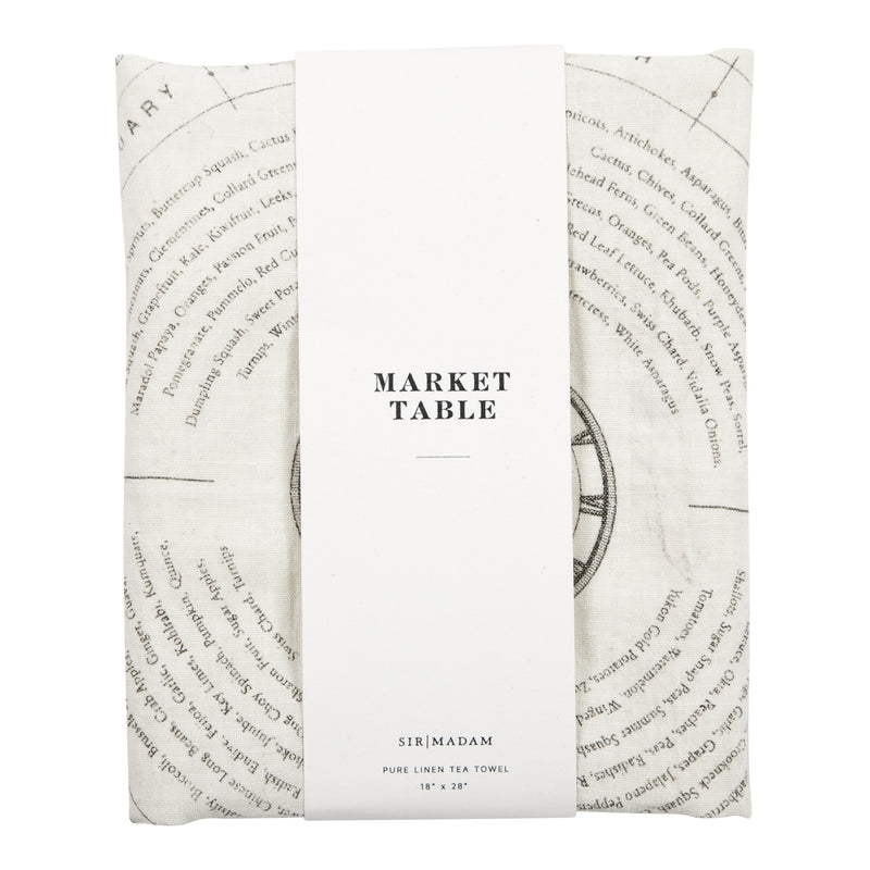 media image for Market Table Tea Towel design by Sir/Madam 211
